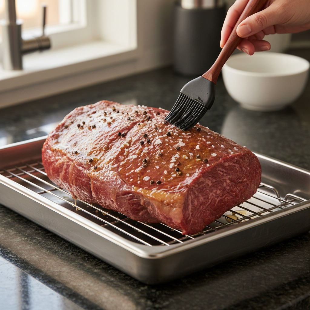 Season and roast the beef