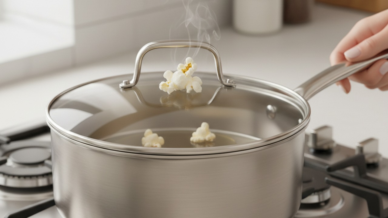 Pop the kernels on the stovetop