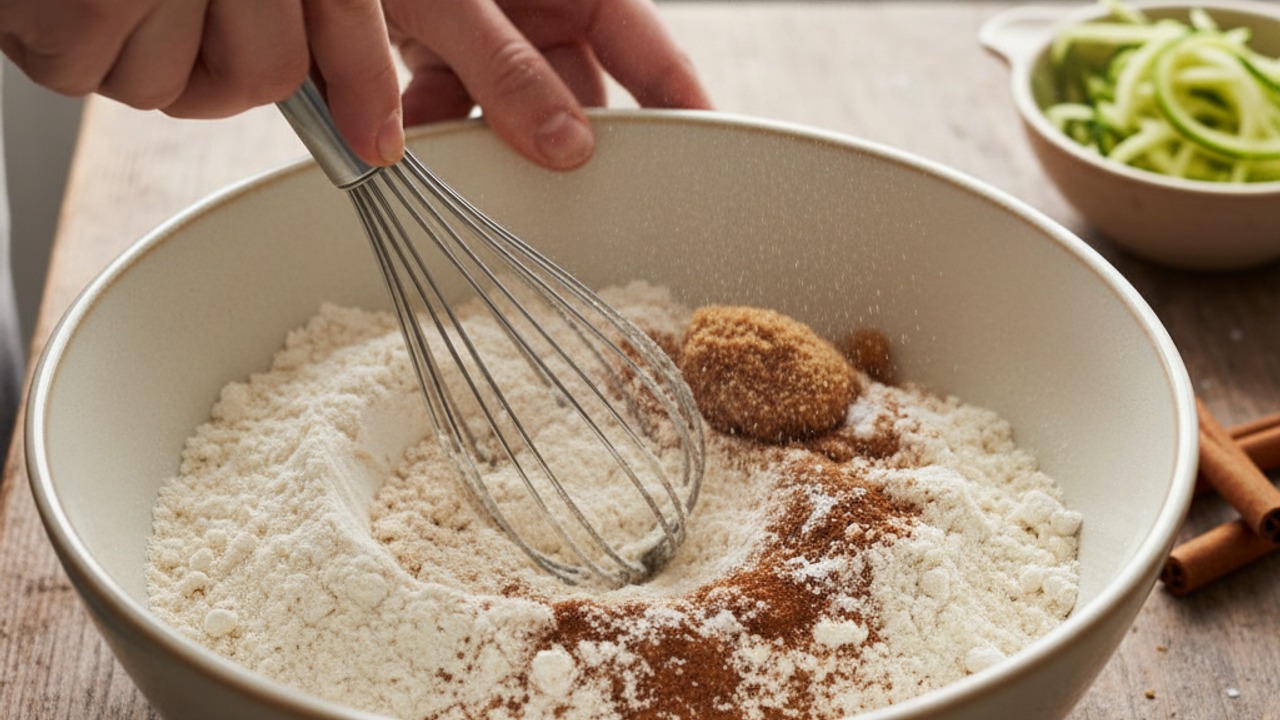 Mix dry ingredients