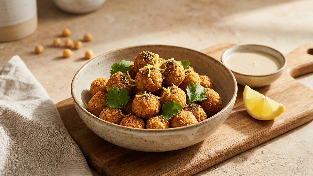 Air Fryer Chickpea Bites
