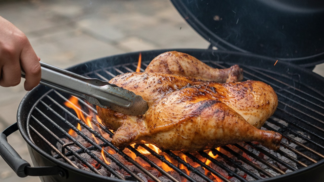 Sear over direct heat