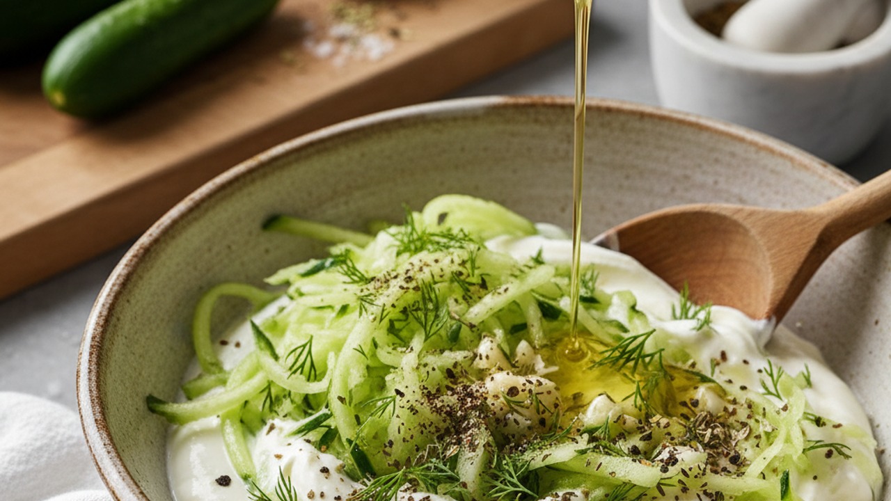 Make the quick tzatziki