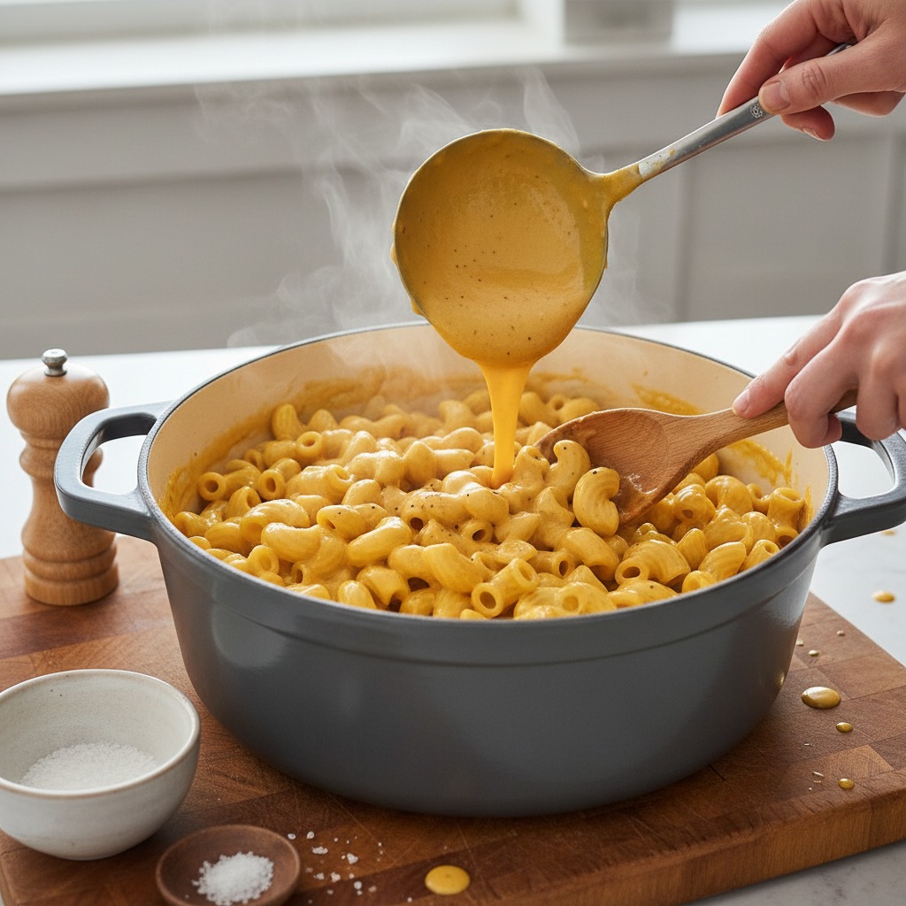 Combine pasta and sauce