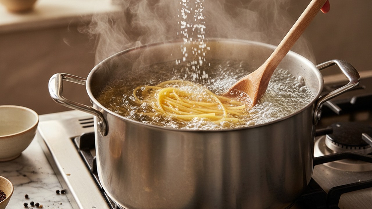 Bring water to a rolling boil and cook pasta