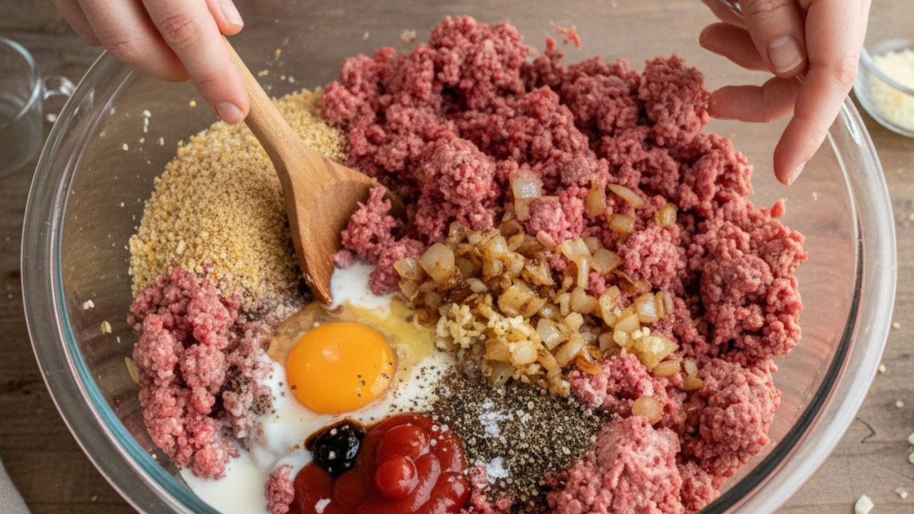 Combine meatloaf mixture