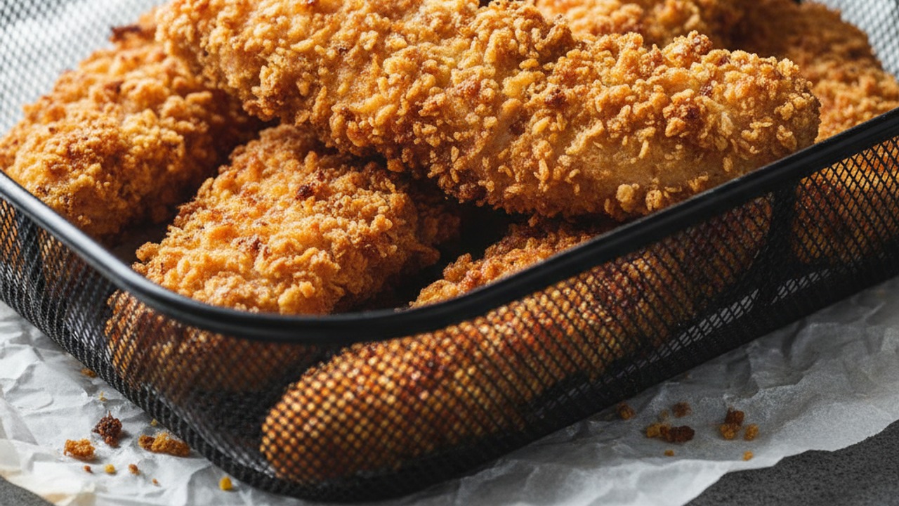Air fry until golden and crisp