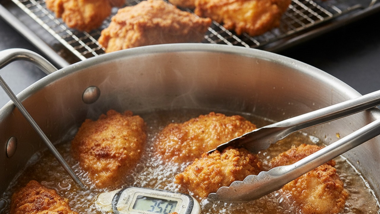 Fry the chicken