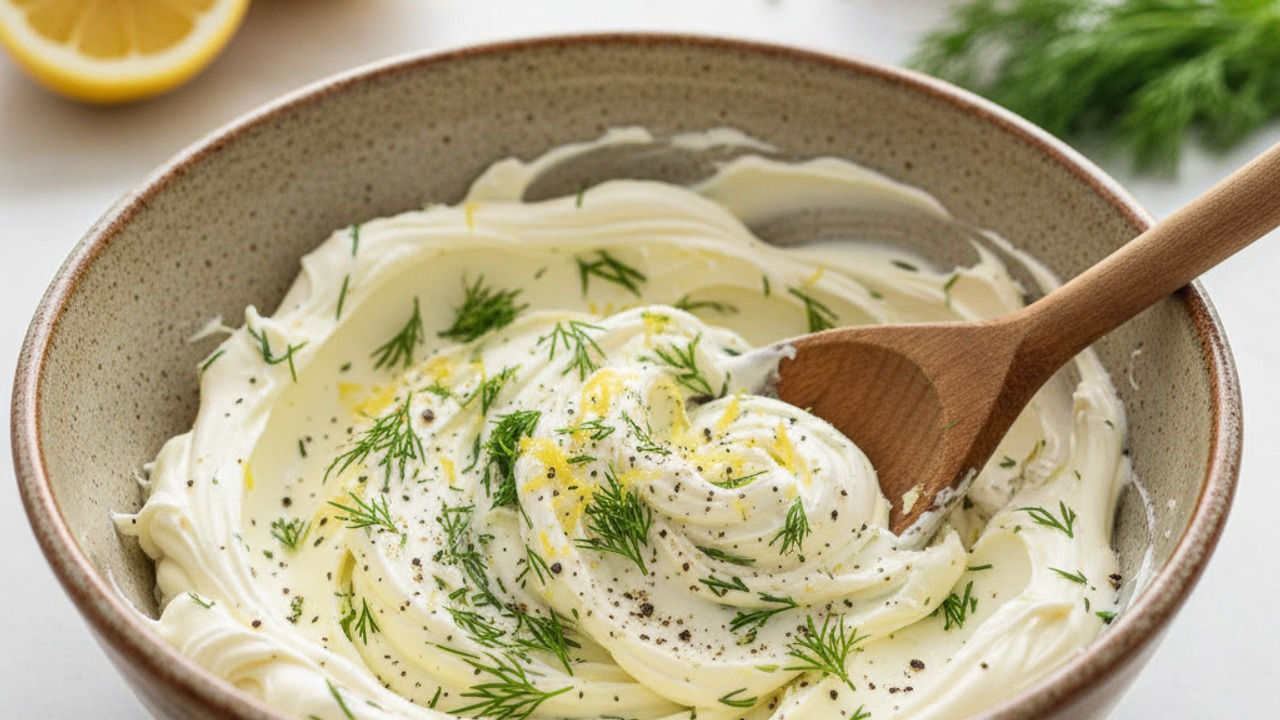 Make the lemon-dill cream cheese