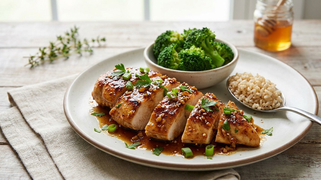 Low-Sugar Honey Garlic Chicken Breast (Honey-Reduced, High Flavor)