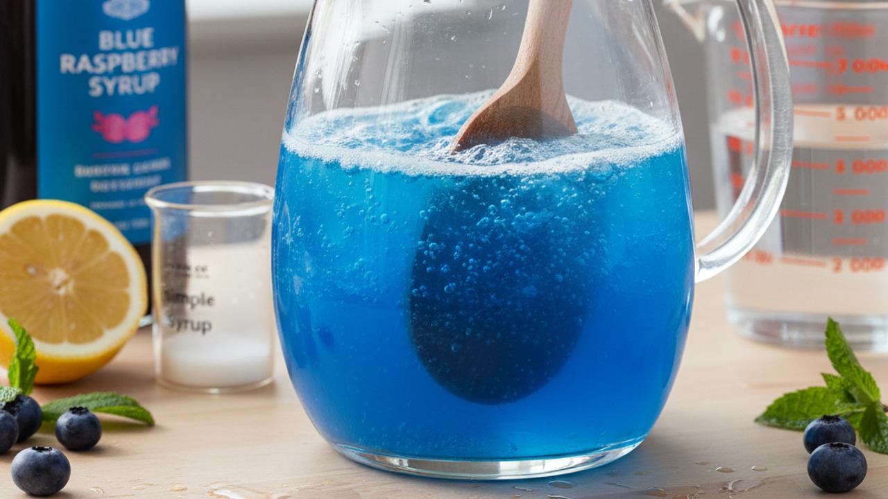 Make the blue raspberry base