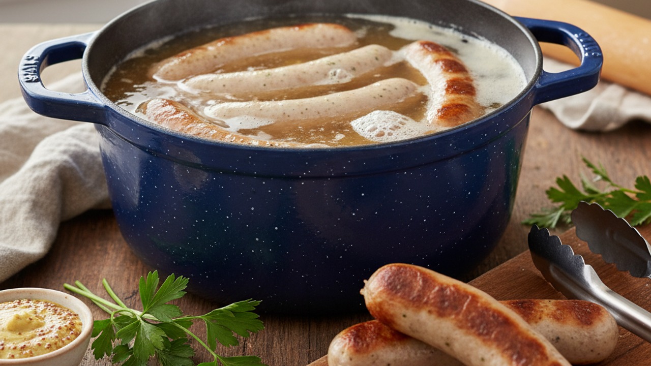 Par-cook the bratwurst