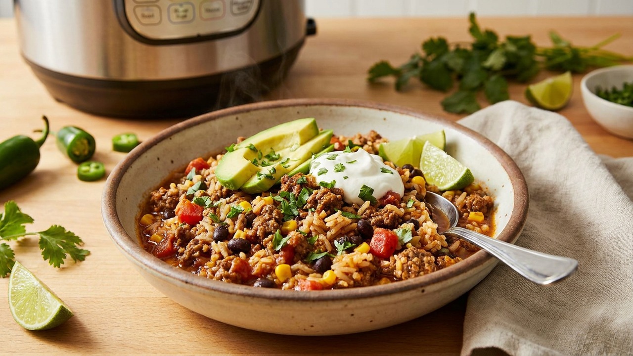Instant Pot Beef and Rice