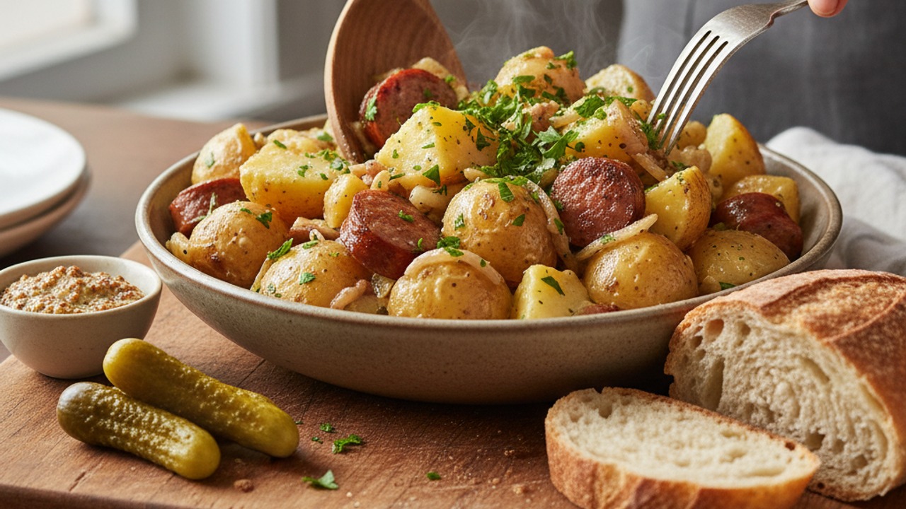 Finish and serve warm