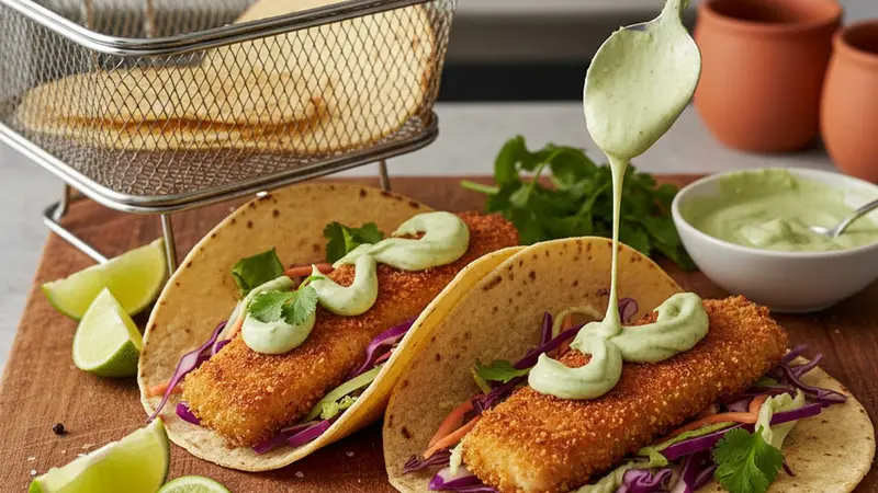 Warm tortillas and assemble tacos