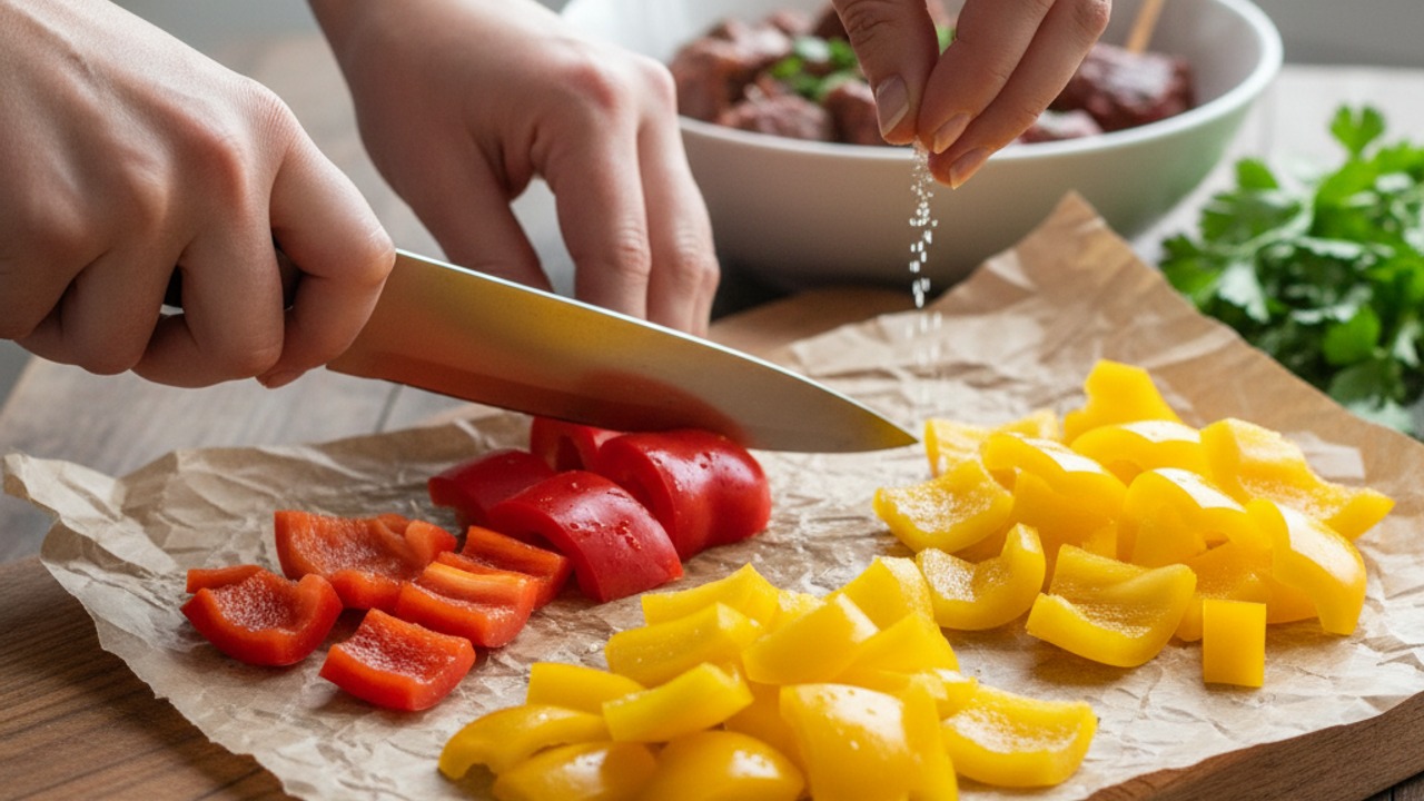 Prepare the peppers