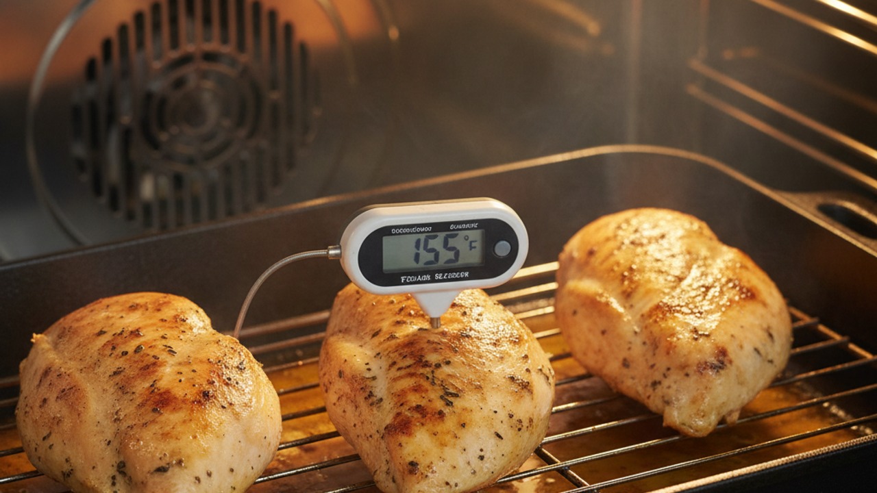 Roast at high heat until just under target temp