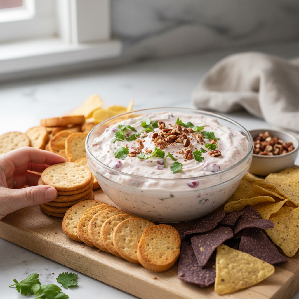 Serve cold with dippers