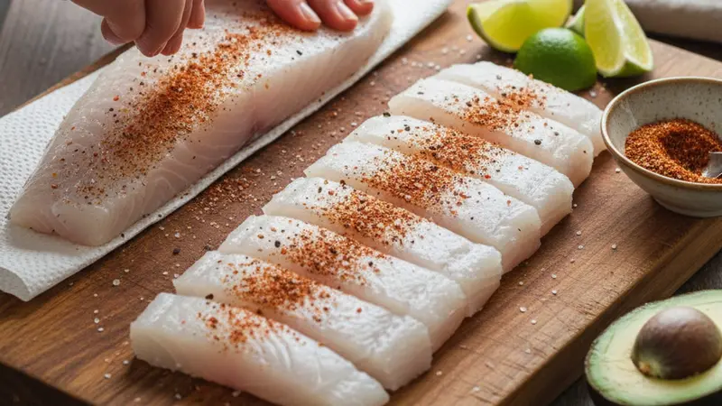 Trim and season the fish