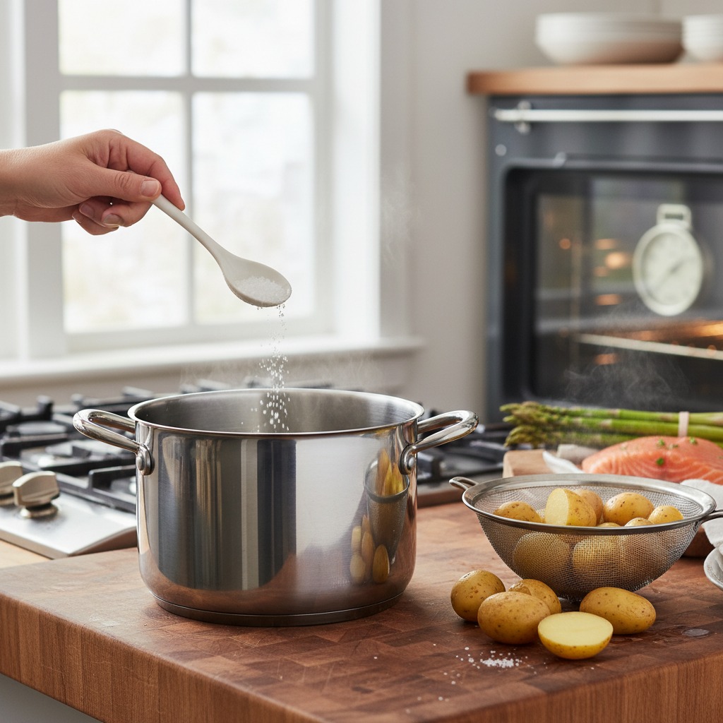 Prep potatoes and preheat oven