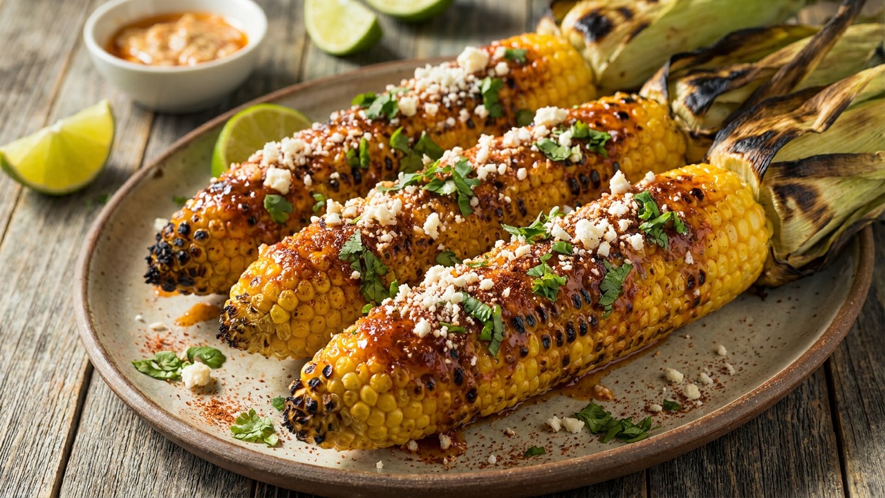 Sweet-Heat Grilled Corn with Chili-Lime Butter and Cotija