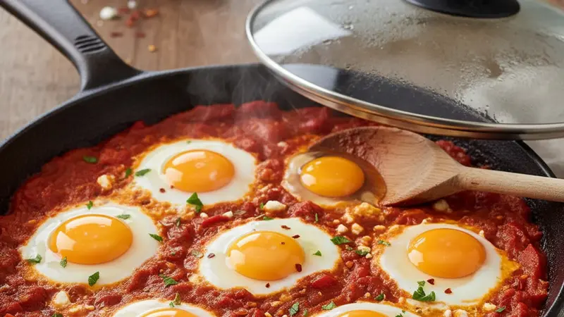 Poach the eggs