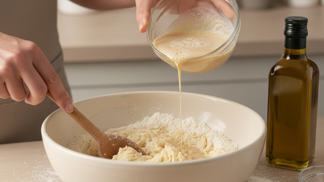 Make the dough and first rise