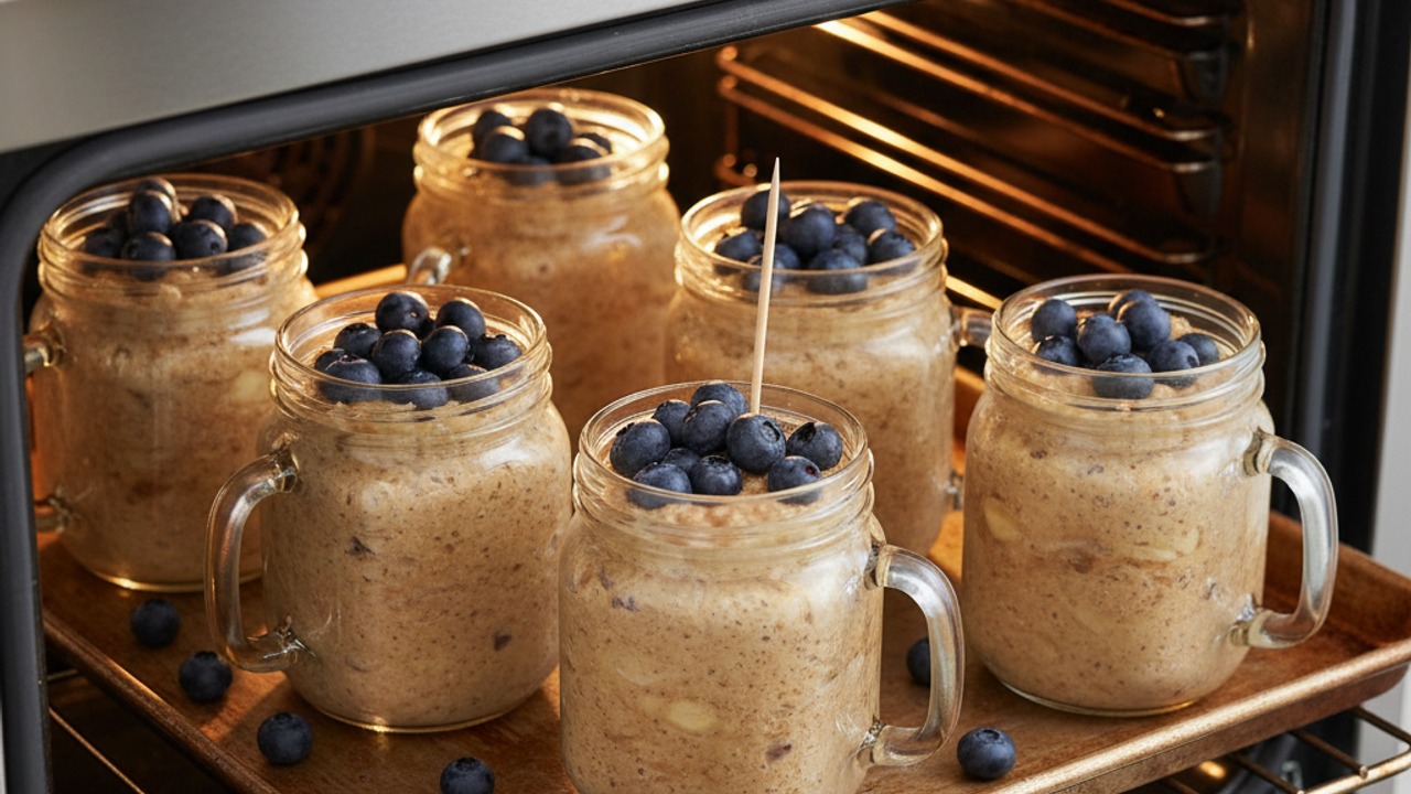Assemble jars with fruit