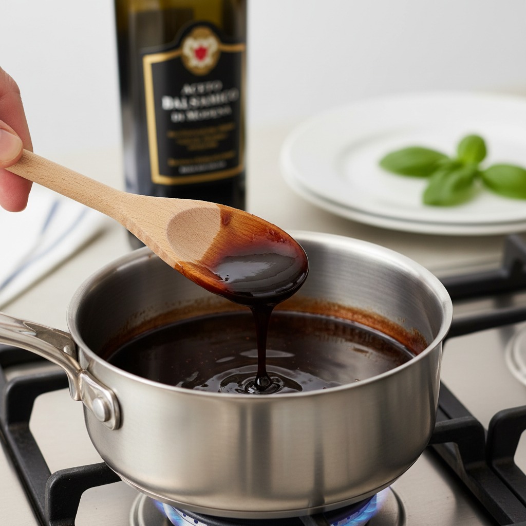 Make the balsamic glaze