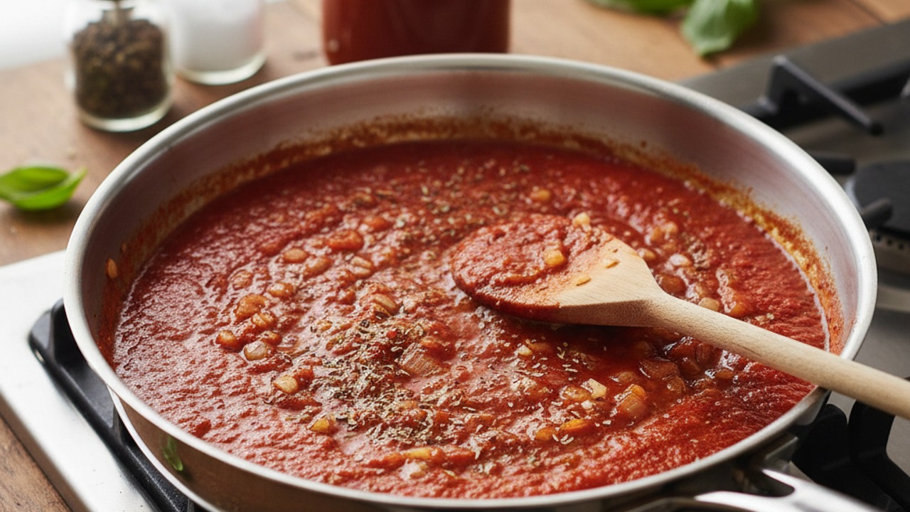 Make the tomato sauce