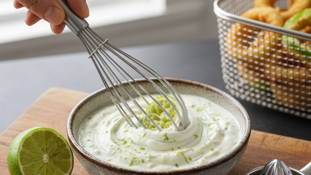 Make the lime-ranch dip