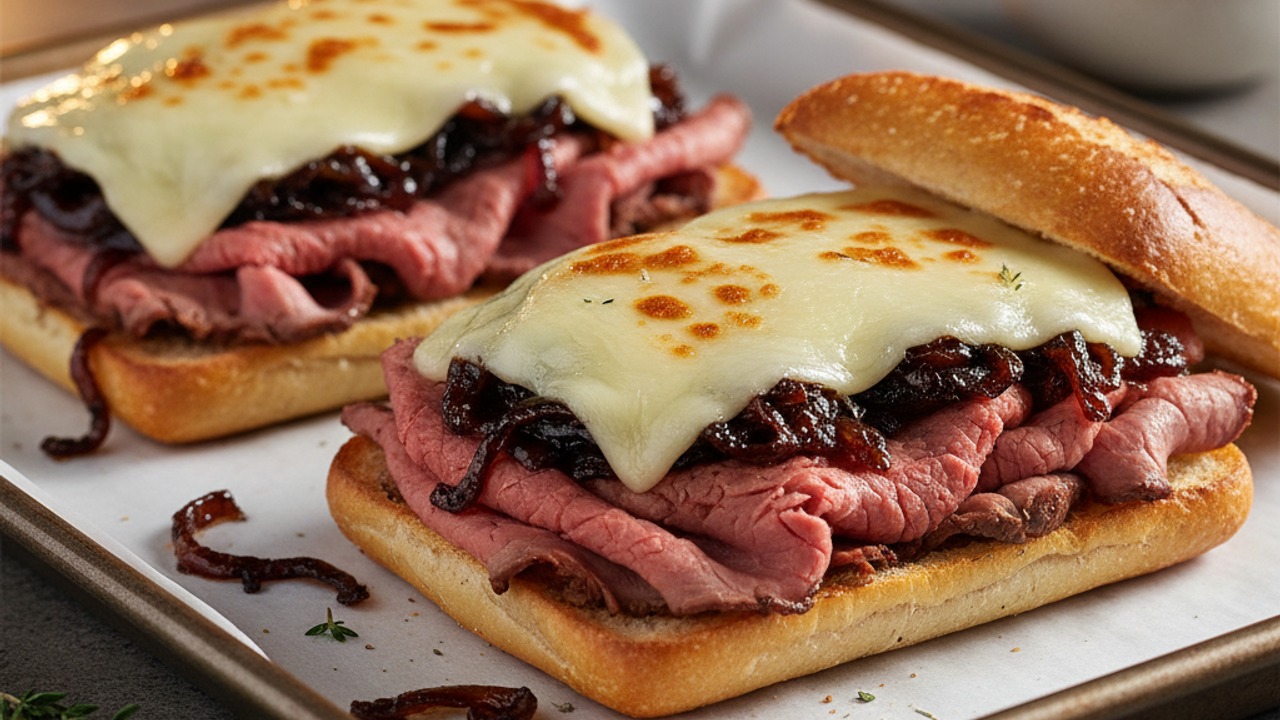 Assemble and melt the sandwiches