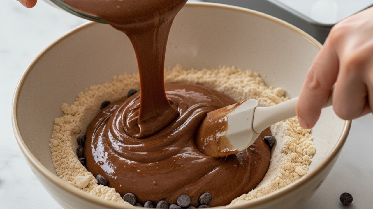Combine batter and add chips