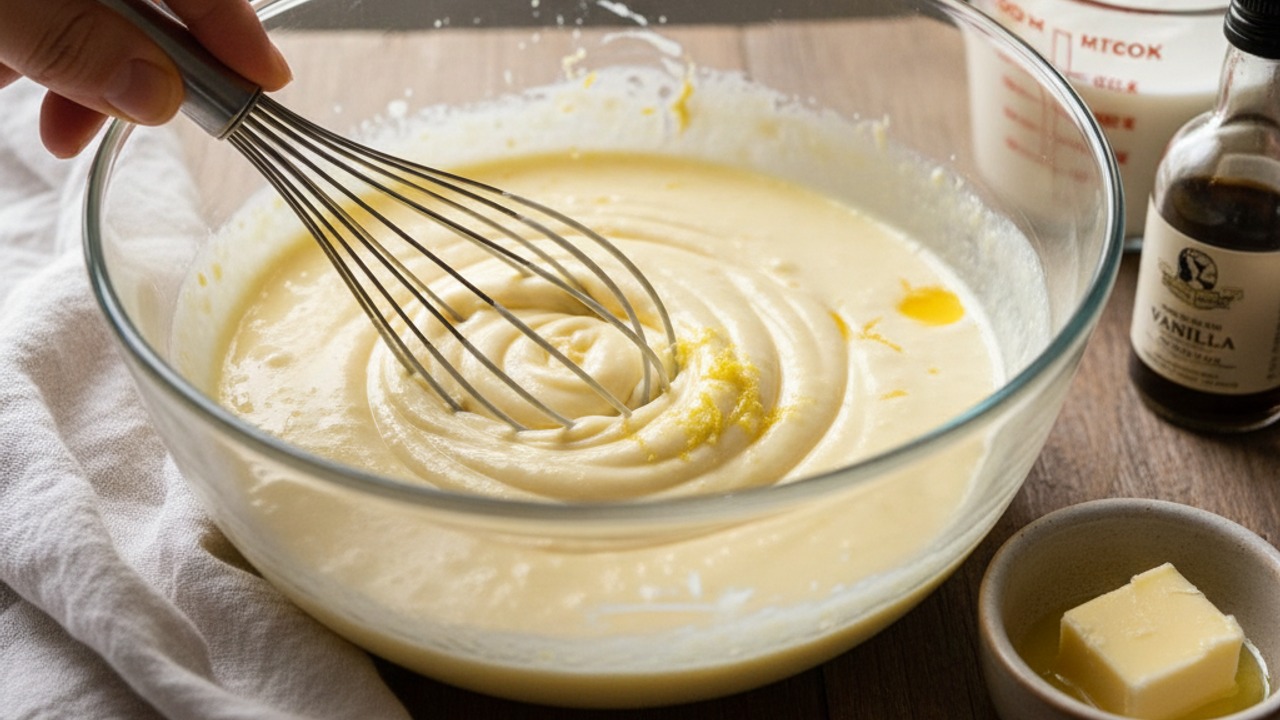 Mix wet ingredients