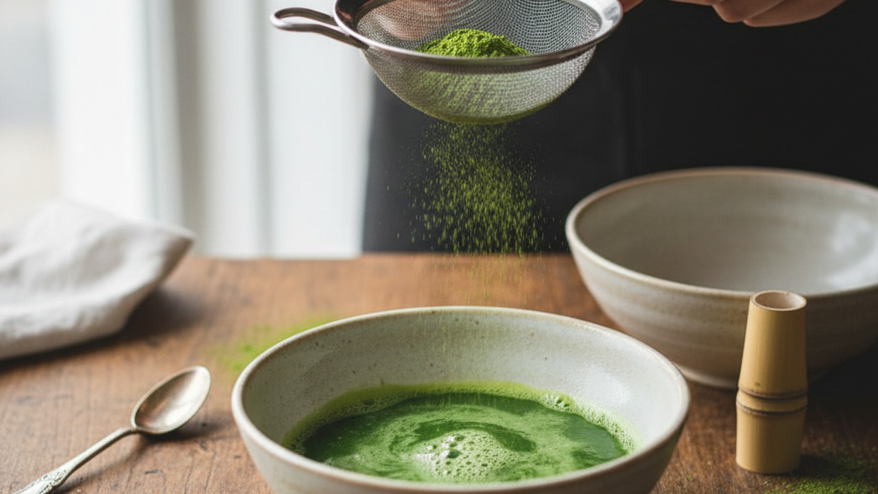 Make the matcha soak