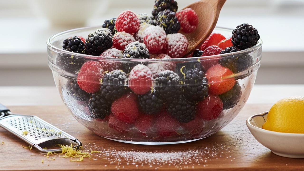 Macreate the berries