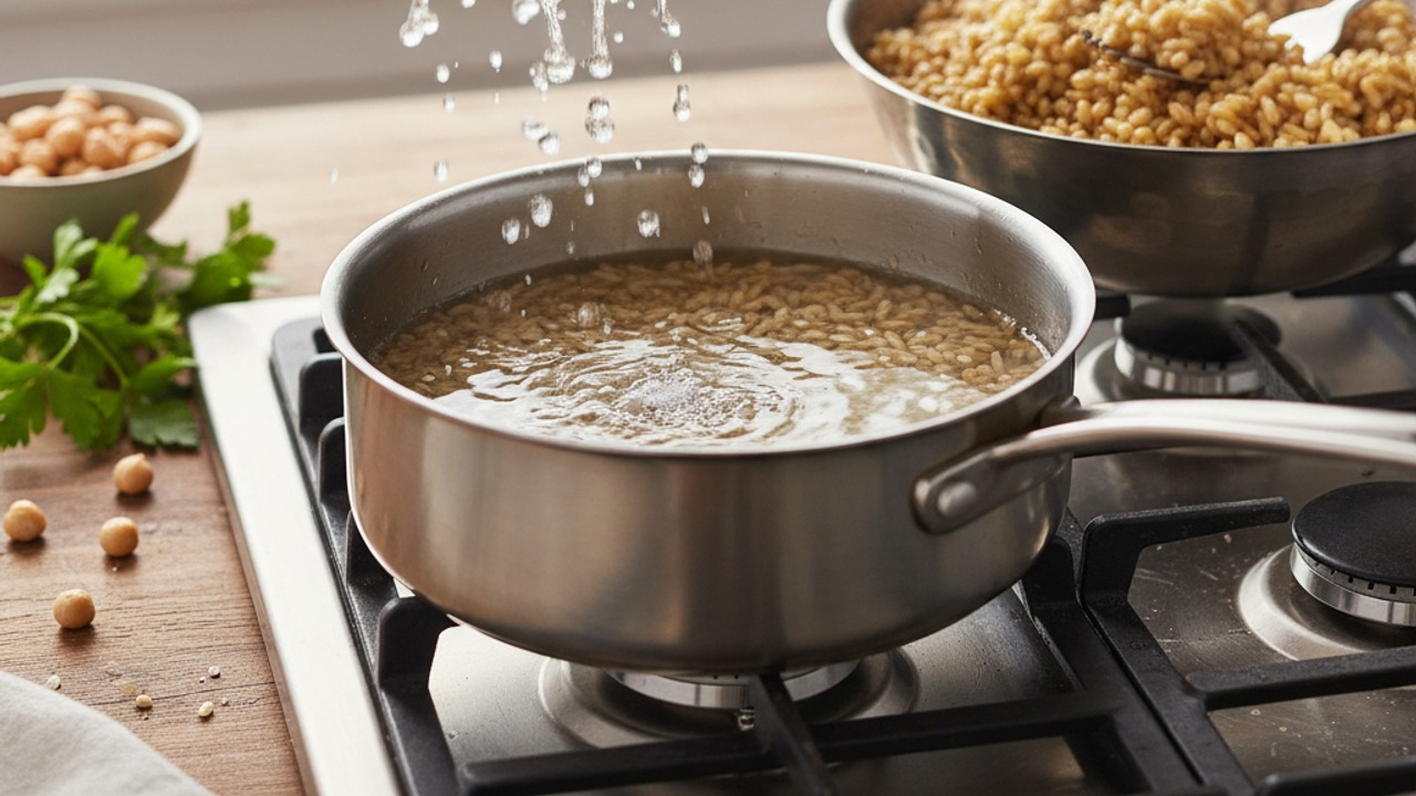Cook the farro