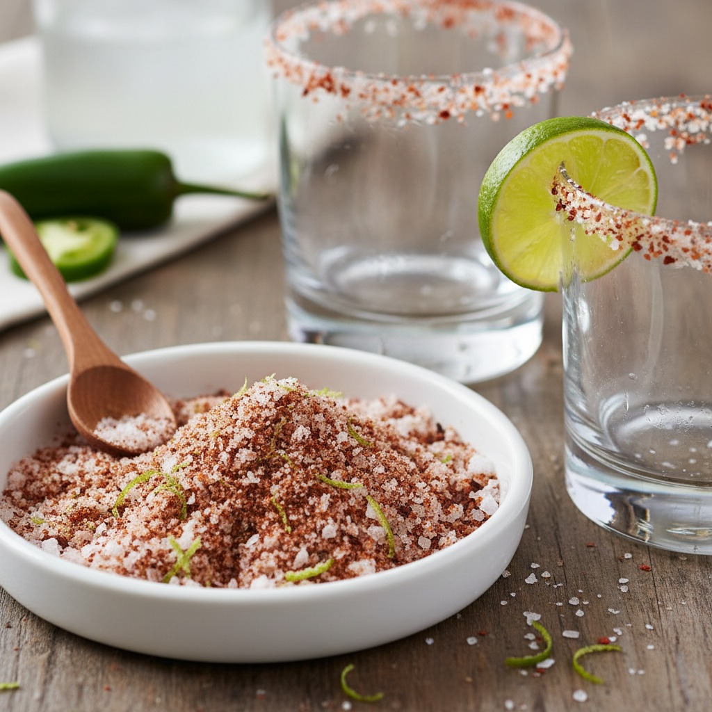 Make the chili-salt rim