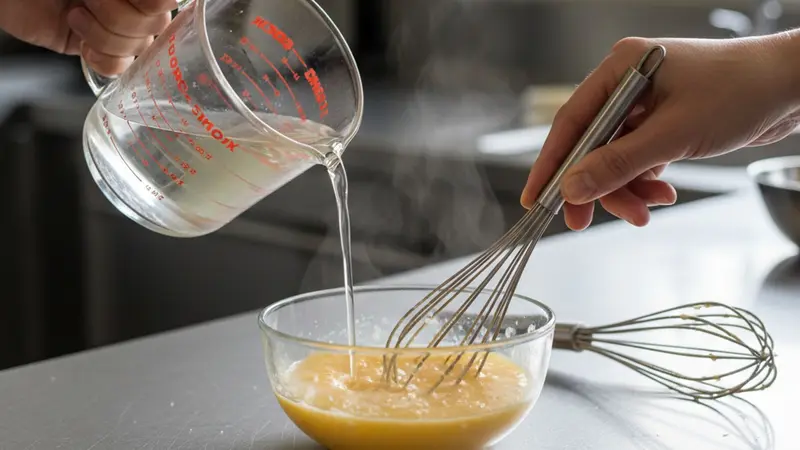 Finish the carbonara off-heat to form a silky sauce