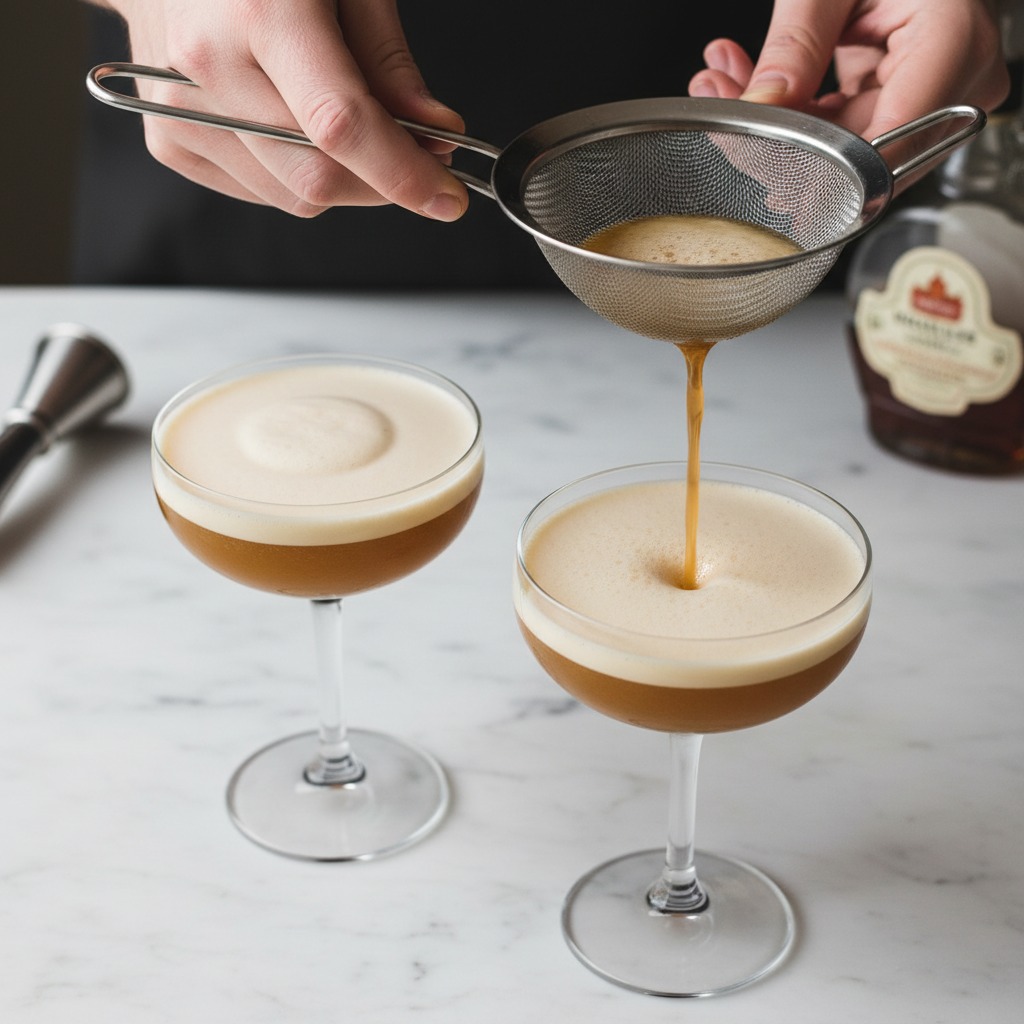 Strain and finish with bitters