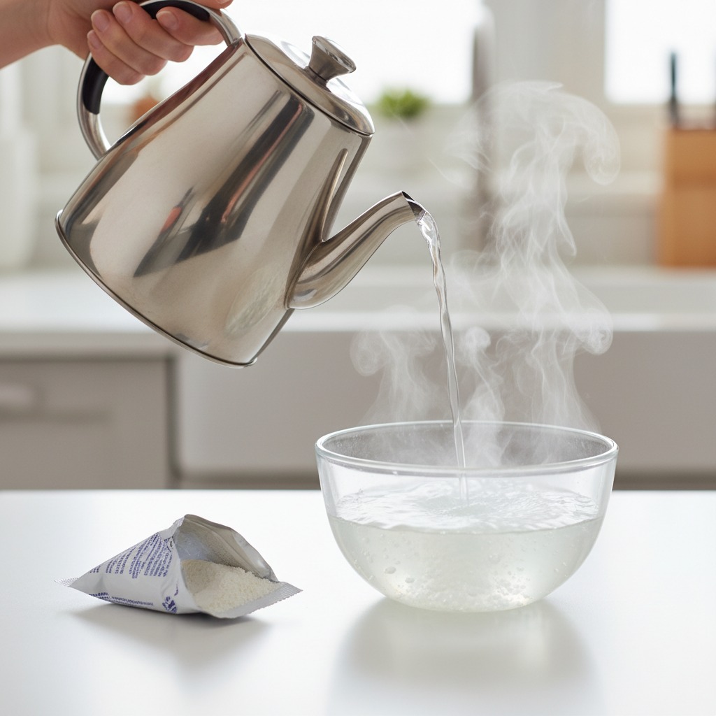 Dissolve the gelatin