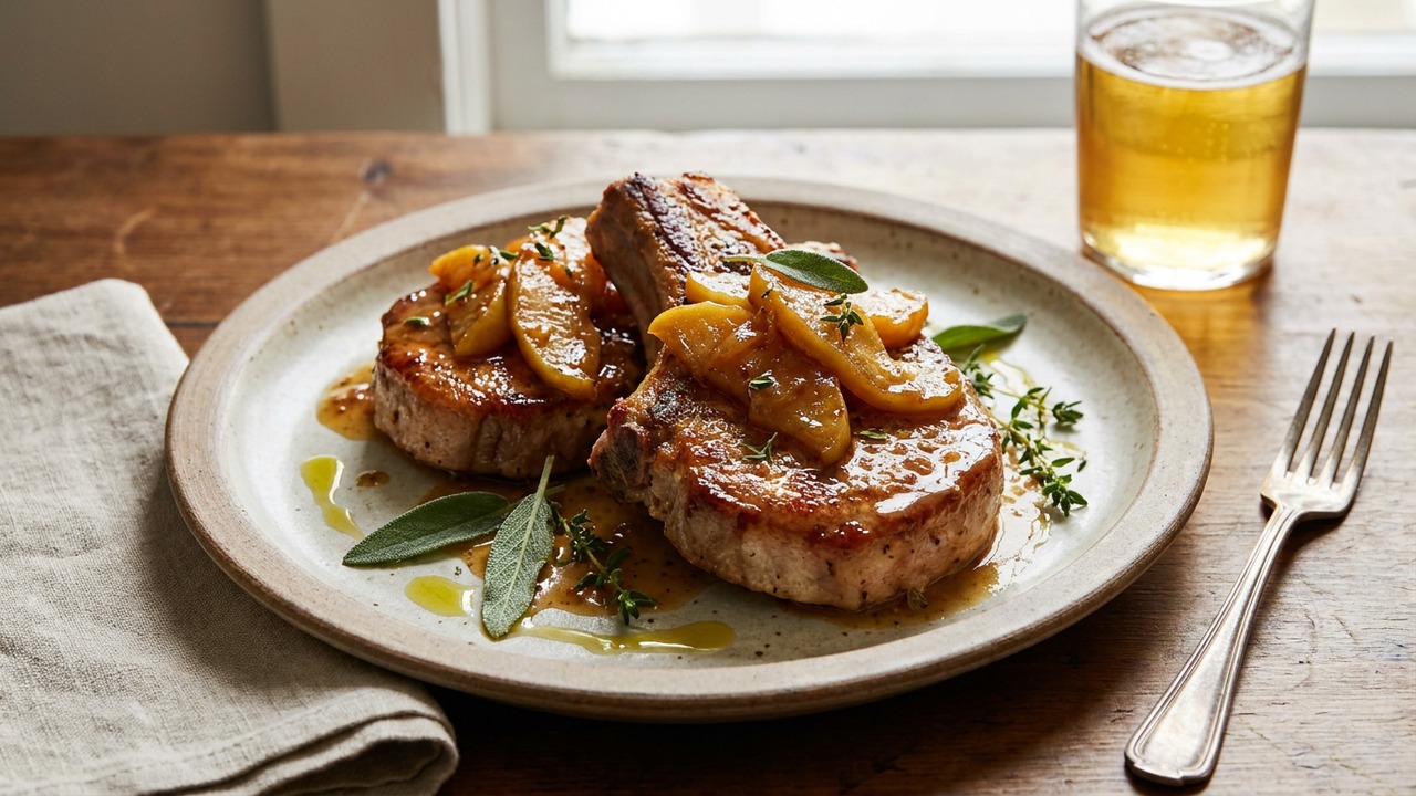 Pork Chops with Apples