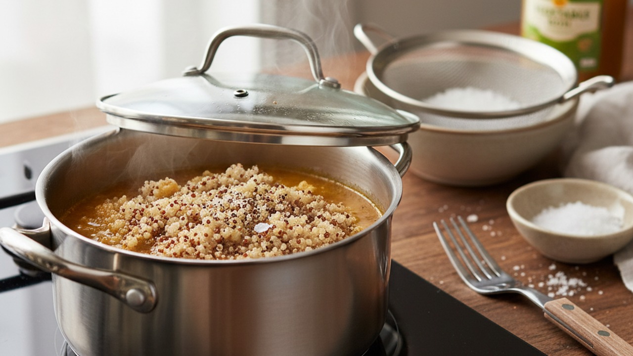 Cook the quinoa