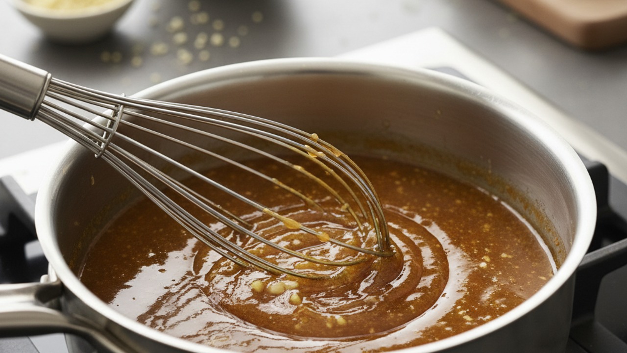 Make the honey-garlic sauce