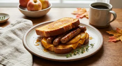 Maple Sausage Apple Sandwich