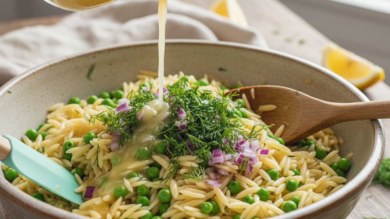 Combine orzo with aromatics