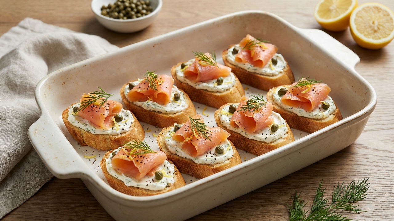 Smoked Salmon Crostini