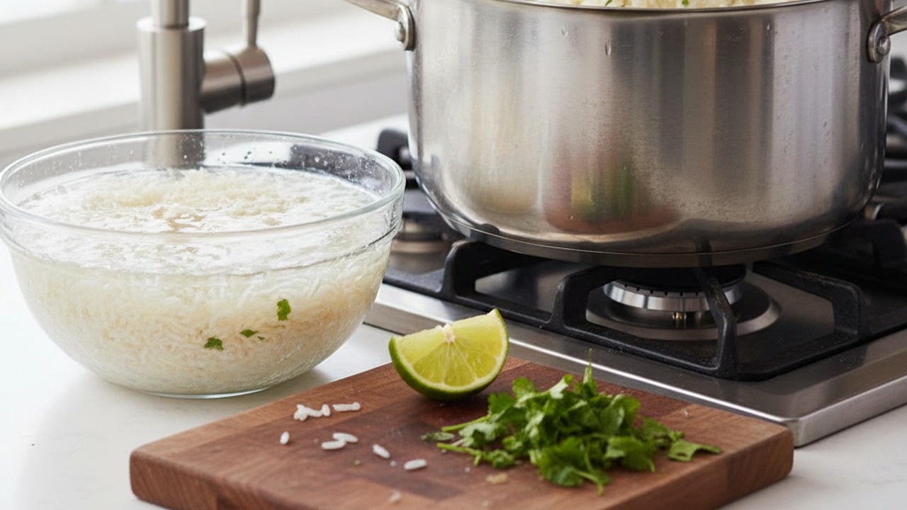 Cook cilantro-lime rice