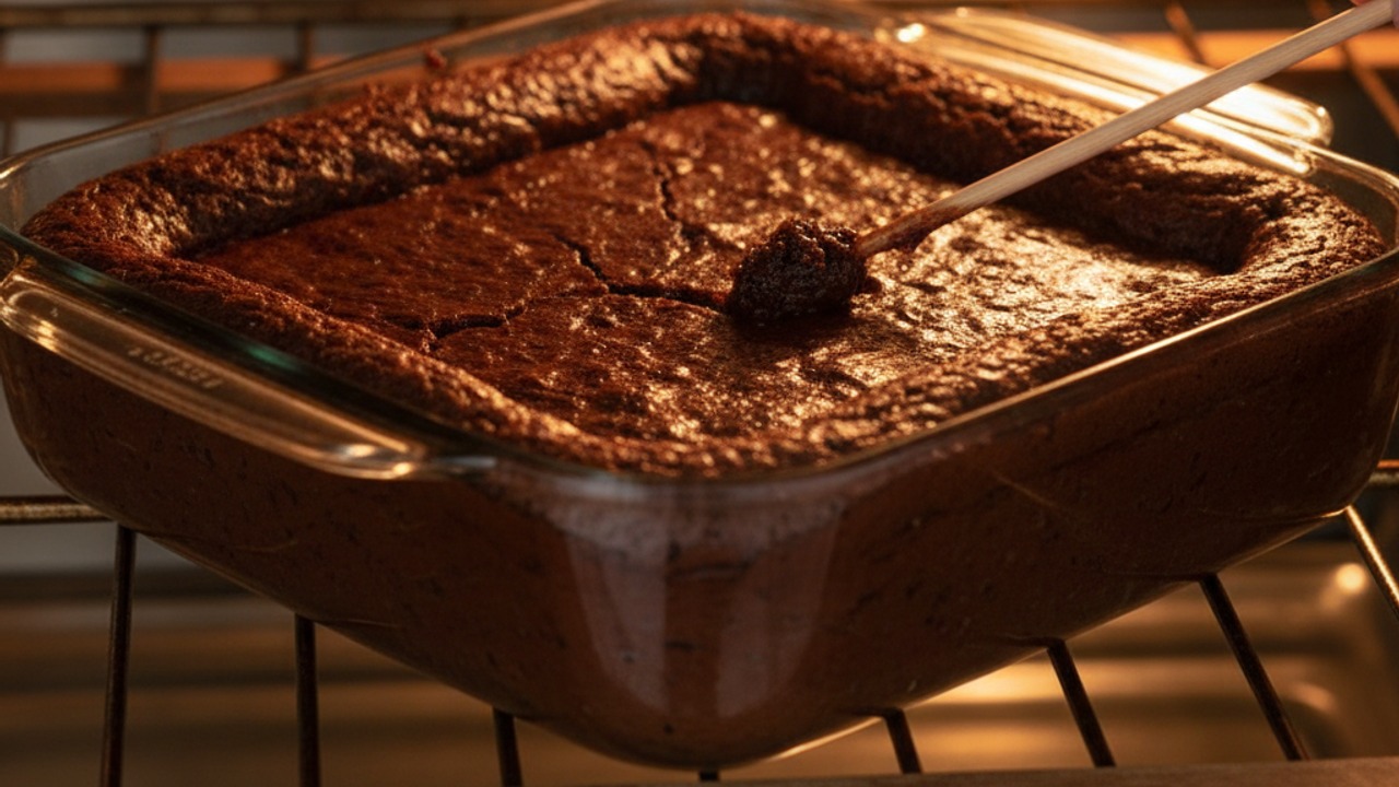 Bake until set