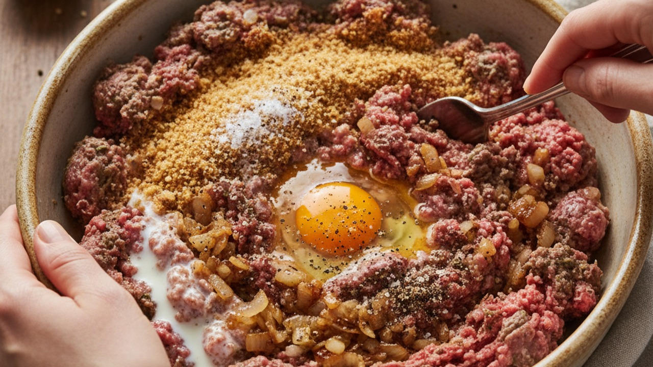 Combine meatloaf mixture