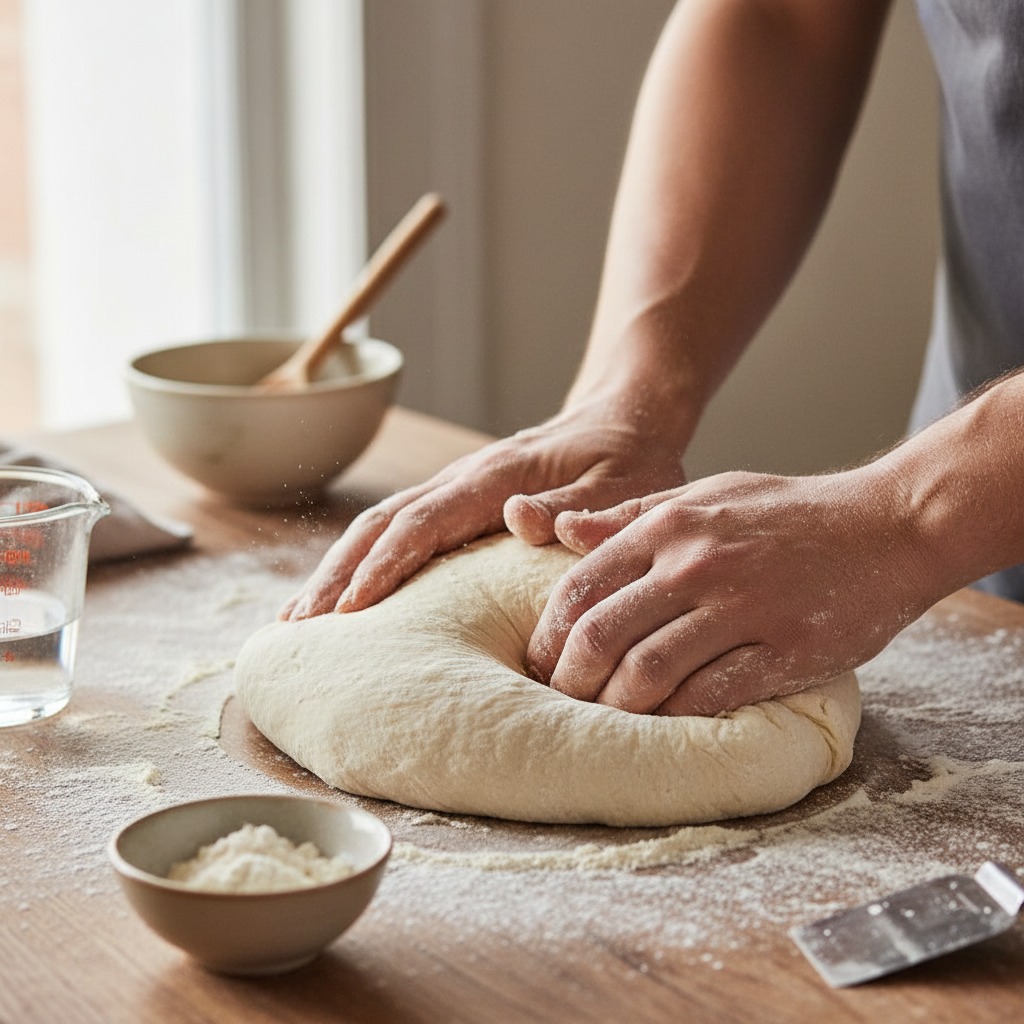 Knead the dough
